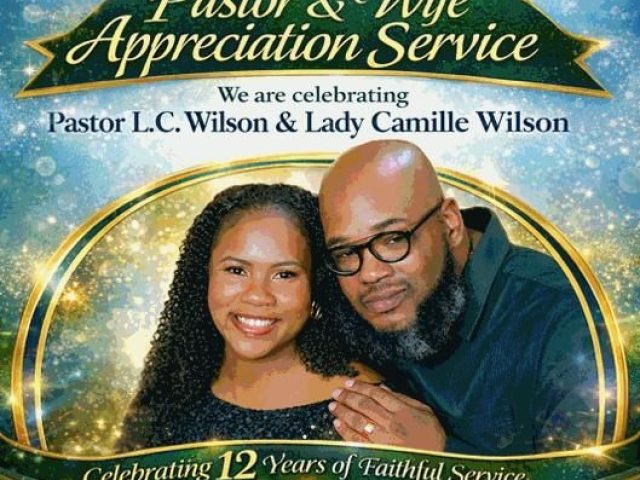 PASTOR & WIFE APPRECIATION SERVICE